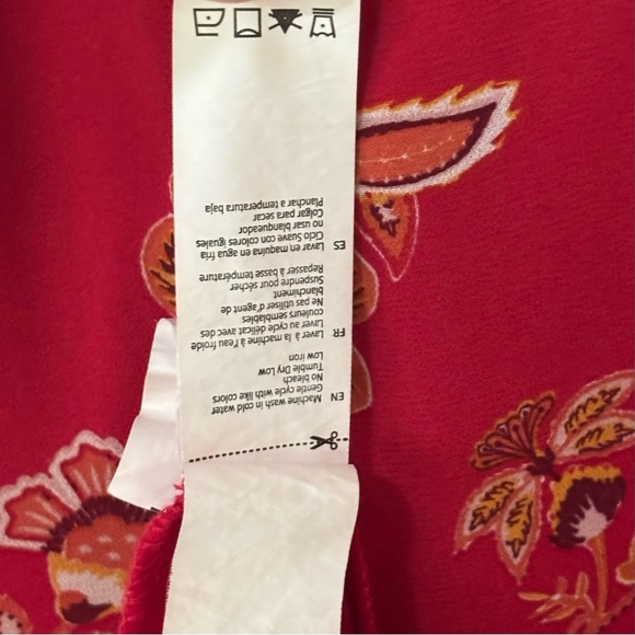 Streetwear Society| Red Floral X-Back Spaghetti Strap Mini Sheath Dress Sz M - Picture 3 of 5